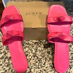 Brand New J. Crew Double Knotted Bow Sandals 10
